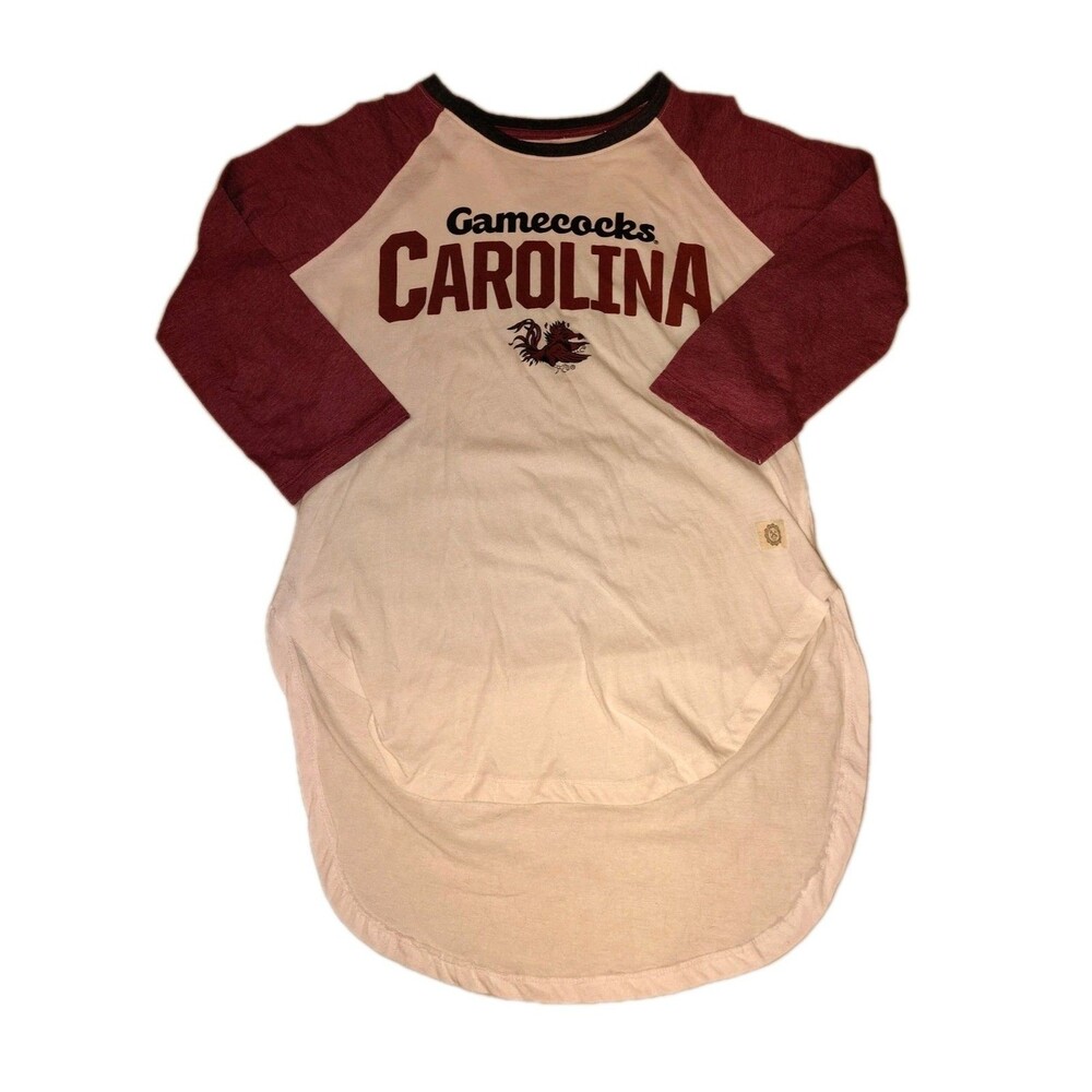 Three Square South Carolina Gamecocks Baseball Tee Shirt Raglan XL Burgundy... - Picture 11 of 11
